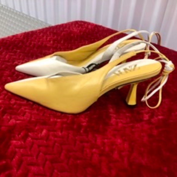 ZARA LEATHER Tie Up Shoes, 40, NWT - Picture 2 of 6